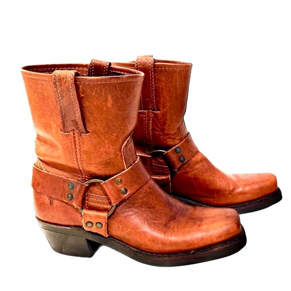Frye Harness Ankle Boots Womens Size 6 1/2 - Picture 7 of 9